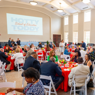 attendees gather for alumni awards luncheon